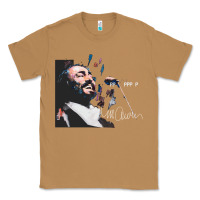 Toasted Coconut Original Portrait of Luciano Pavarotti Classic Tee - StudioElite