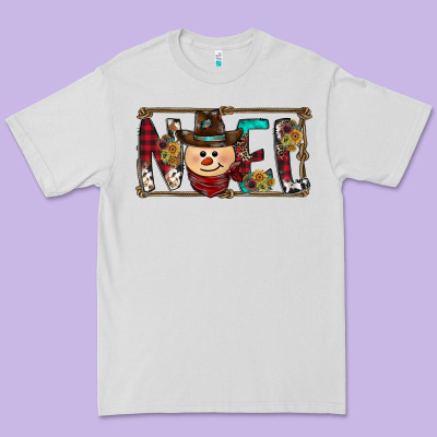 Noel Snowman Christmas Premium Tee Designed By Cowhidedigitalart