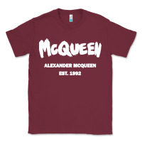 Burgundy Alexander Mcqueen Classic Classic Tee - StudioElite