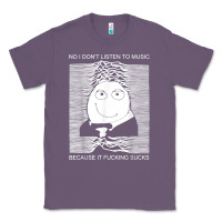Lavender no i don't listen to music because it fuckking suckks t shirt Classic Tee - StudioElite
