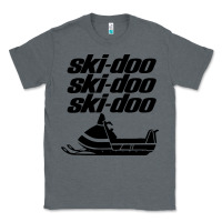 Charcoal Heather vintage ski doo Classic Tee - StudioElite