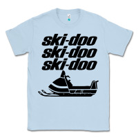 Dusty Blue vintage ski doo Classic Tee - StudioElite