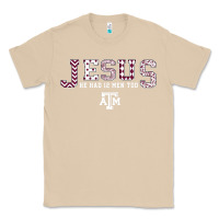 Mushroom Texas A&m Aggies Jesus - Had 12 Men - Patterned Classic Tee - PixelFlow
