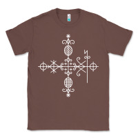 Chestnut haitian veve  voodoo symbol t shirt Classic Tee - PixelFlow