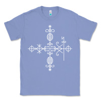 Colony Blue haitian veve  voodoo symbol t shirt Classic Tee - PixelFlow