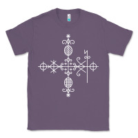 Lavender haitian veve  voodoo symbol t shirt Classic Tee - PixelFlow