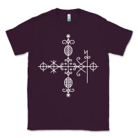 Plum haitian veve  voodoo symbol t shirt Classic Tee - PixelFlow