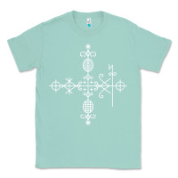 Seafoam haitian veve  voodoo symbol t shirt Classic Tee - PixelFlow