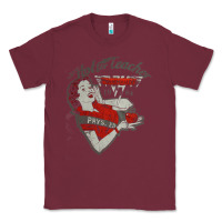 Burgundy hot teacher halen Essential Classic Tee - PixelFlow