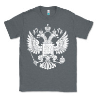 Charcoal Heather russian double headed eagle for a russia fan gift t shirt Classic Tee - PixelFlow