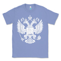 Colony Blue russian double headed eagle for a russia fan gift t shirt Classic Tee - PixelFlow