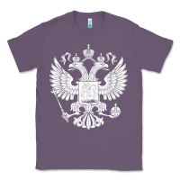 Lavender russian double headed eagle for a russia fan gift t shirt Classic Tee - PixelFlow