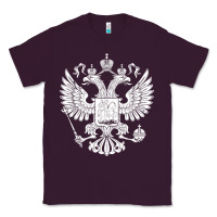 Plum russian double headed eagle for a russia fan gift t shirt Classic Tee - PixelFlow