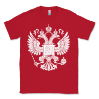 Red russian double headed eagle for a russia fan gift t shirt Classic Tee - PixelFlow