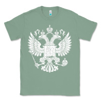 Sage russian double headed eagle for a russia fan gift t shirt Classic Tee - PixelFlow