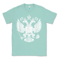 Seafoam russian double headed eagle for a russia fan gift t shirt Classic Tee - PixelFlow