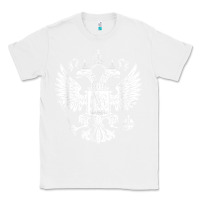 White russian double headed eagle for a russia fan gift t shirt Classic Tee - PixelFlow