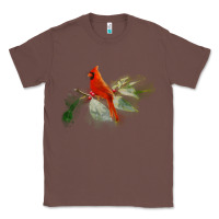 Chestnut wild red cardinal bird long sleeve Classic Tee - PixelFlow