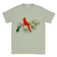 Matcha wild red cardinal bird long sleeve Classic Tee - PixelFlow
