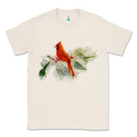 Natural wild red cardinal bird long sleeve Classic Tee - PixelFlow