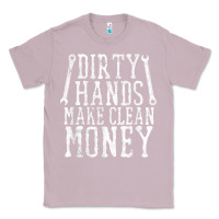 Lilac dirty hands make clean money t shirt wrench mechanic gift Classic Tee - PixelFlow