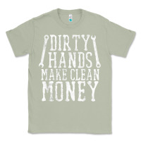 Matcha dirty hands make clean money t shirt wrench mechanic gift Classic Tee - PixelFlow