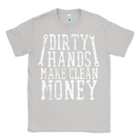 Moon Dust dirty hands make clean money t shirt wrench mechanic gift Classic Tee - PixelFlow
