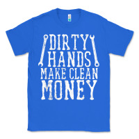 True Royal dirty hands make clean money t shirt wrench mechanic gift Classic Tee - PixelFlow