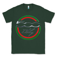 Sports Green fiat 500   italy Classic Tee - PixelFlow