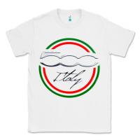 White fiat 500   italy Classic Tee - PixelFlow