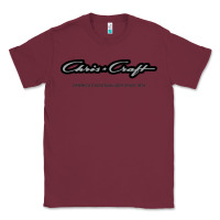 Burgundy Chris Craft Boats Classic Tee - PixelFlow