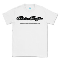 White Chris Craft Boats Classic Tee - PixelFlow