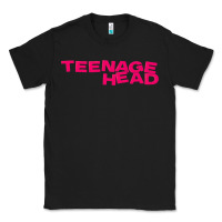 Black Teenage Head Print (Pink) Plain Classic Tee - PixelFlow