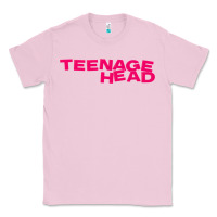 Bubblegum Pink Teenage Head Print (Pink) Plain Classic Tee - PixelFlow