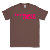 Chestnut Teenage Head Print (Pink) Plain Classic Tee - PixelFlow