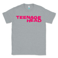 Heather Grey Teenage Head Print (Pink) Plain Classic Tee - PixelFlow