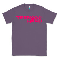 Lavender Teenage Head Print (Pink) Plain Classic Tee - PixelFlow