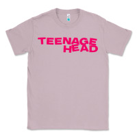 Lilac Teenage Head Print (Pink) Plain Classic Tee - PixelFlow