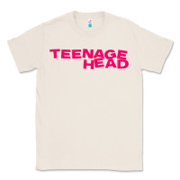 Natural Teenage Head Print (Pink) Plain Classic Tee - PixelFlow