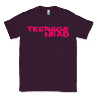 Plum Teenage Head Print (Pink) Plain Classic Tee - PixelFlow
