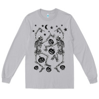 Moon Dust halloween dancing skeletons Long Sleeve Tee - BarkalooDesign