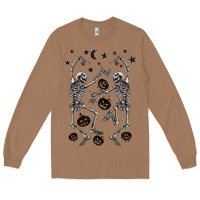 Toasted Coconut halloween dancing skeletons Long Sleeve Tee - BarkalooDesign
