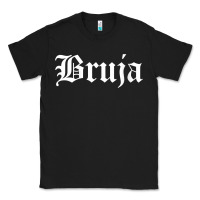 Black womens bruja old english chola witchy v neck t shirt Classic Tee - PixelFlow