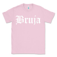 Bubblegum Pink womens bruja old english chola witchy v neck t shirt Classic Tee - PixelFlow