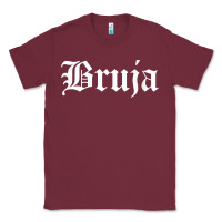 Burgundy womens bruja old english chola witchy v neck t shirt Classic Tee - PixelFlow
