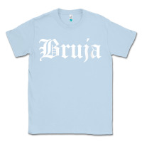 Dusty Blue womens bruja old english chola witchy v neck t shirt Classic Tee - PixelFlow