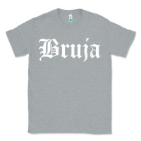 Heather Grey womens bruja old english chola witchy v neck t shirt Classic Tee - PixelFlow