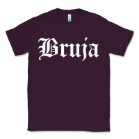 Plum womens bruja old english chola witchy v neck t shirt Classic Tee - PixelFlow
