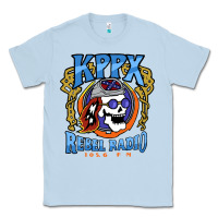 Dusty Blue Kppx Rebel Radio Classic Tee - PixelFlow