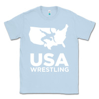 Dusty Blue usa power united states Classic Tee - PixelFlow